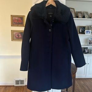 Club Monico Winter Coat - size M/M Child Medium or Adult XS, navy blue, knee len